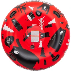 SportsStuff Timber Bear Inflatable Snow Sled With Handles