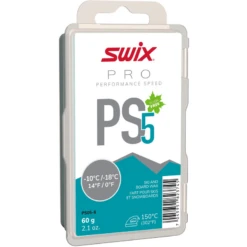 Swix PS5 Turquoise -10°C/-18°C Glide Ski Wax